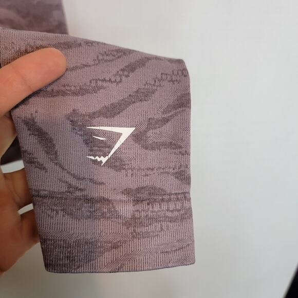 Gymshark Adapt Animal Seamless Gym Activewear Leggings Purple Zebra XS - Picture 8 of 13